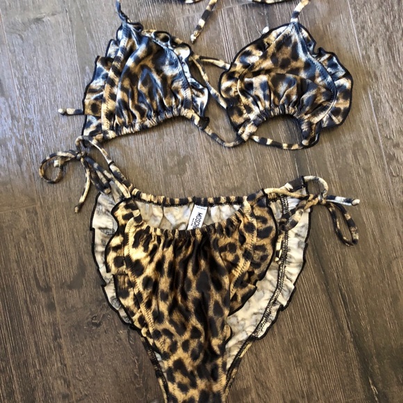moschino leopard bikini